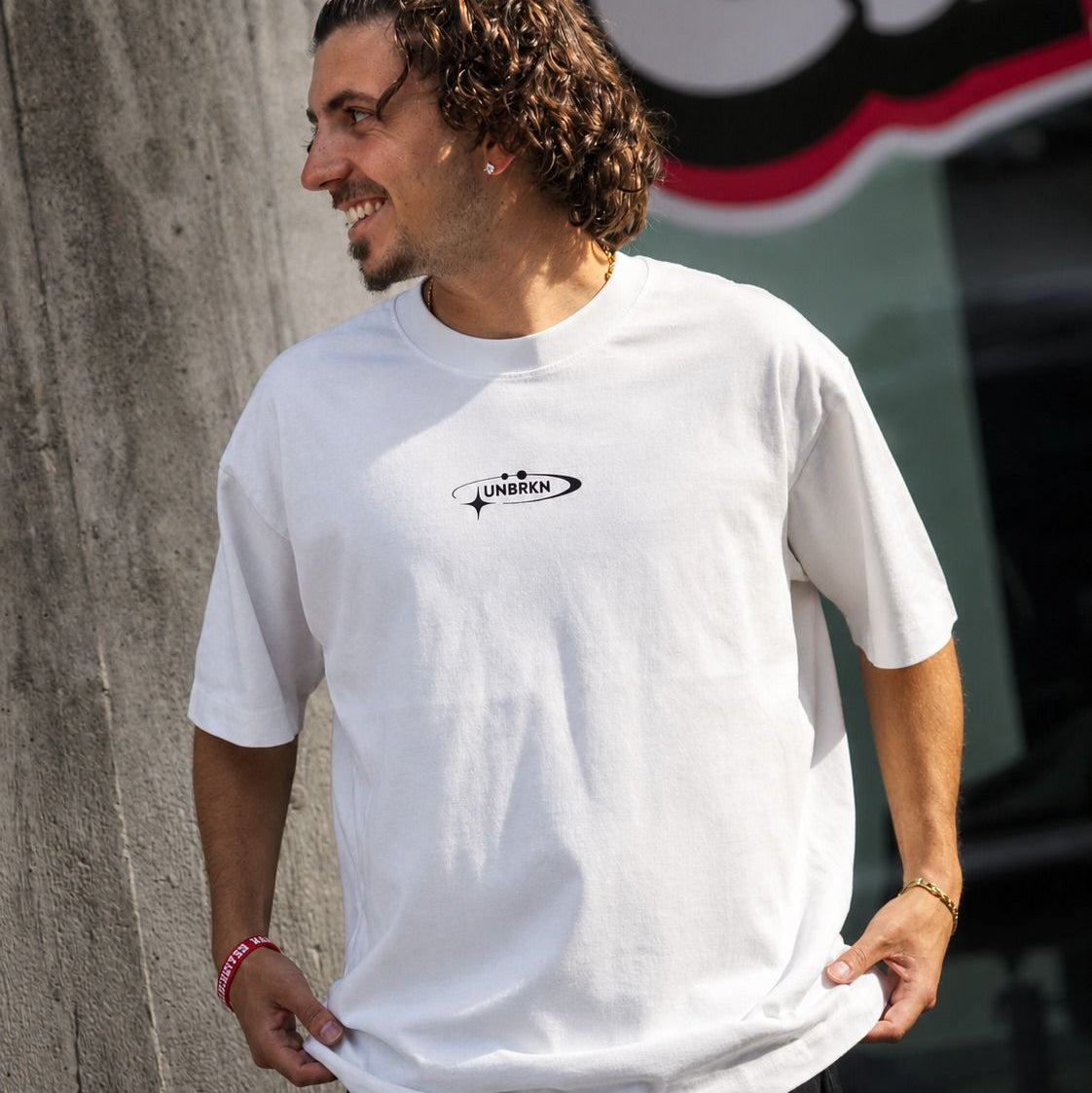 T-SHIRT OVERSIZE WHITE — "STAR"