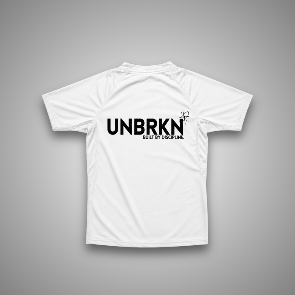 T-SHIRT DE COMPRESSION WHITE — "LET TIME ANSWER"