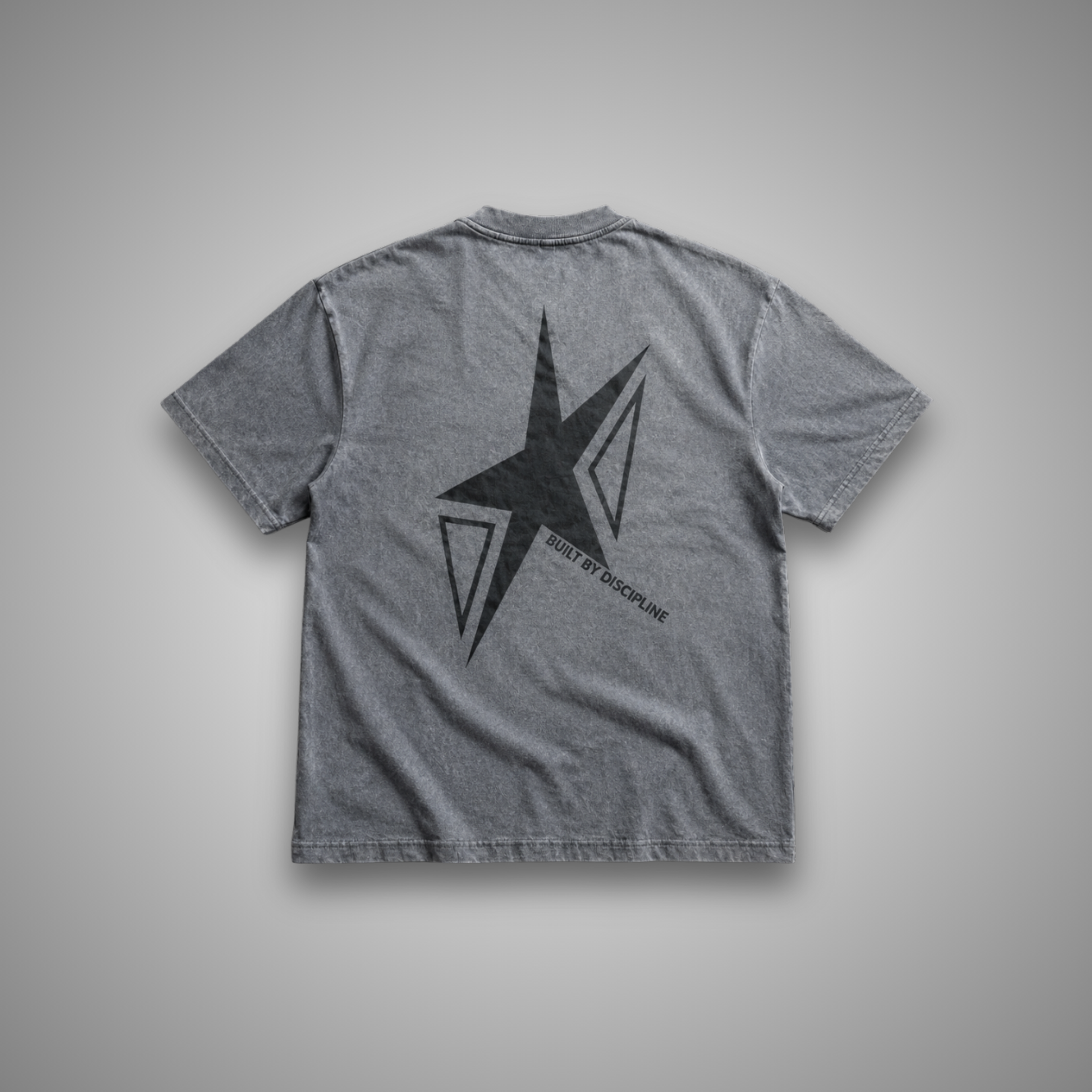 T-SHIRT OVERSIZE GREY — "STAR"