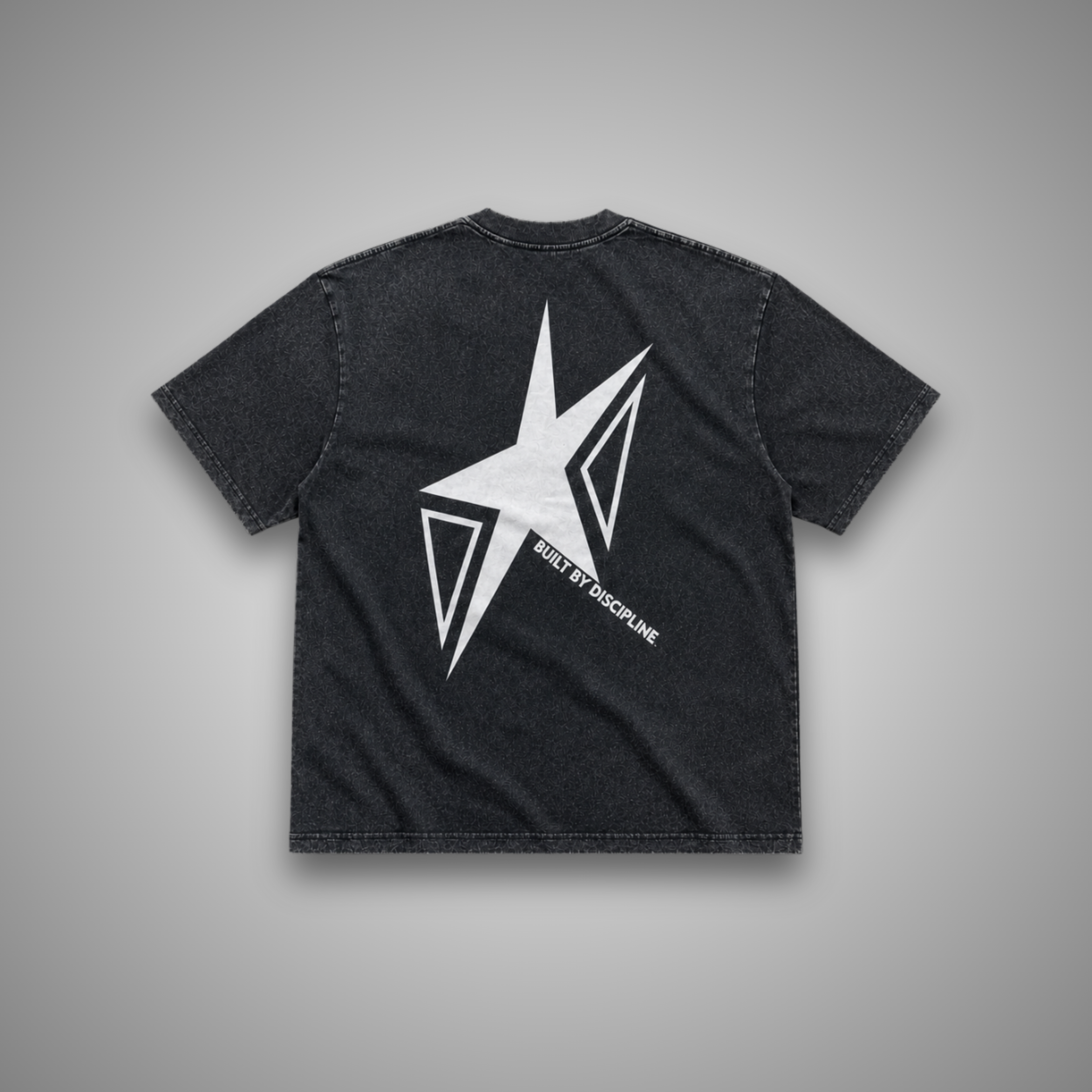 T-SHIRT OVERSIZE BLACK — "STAR"