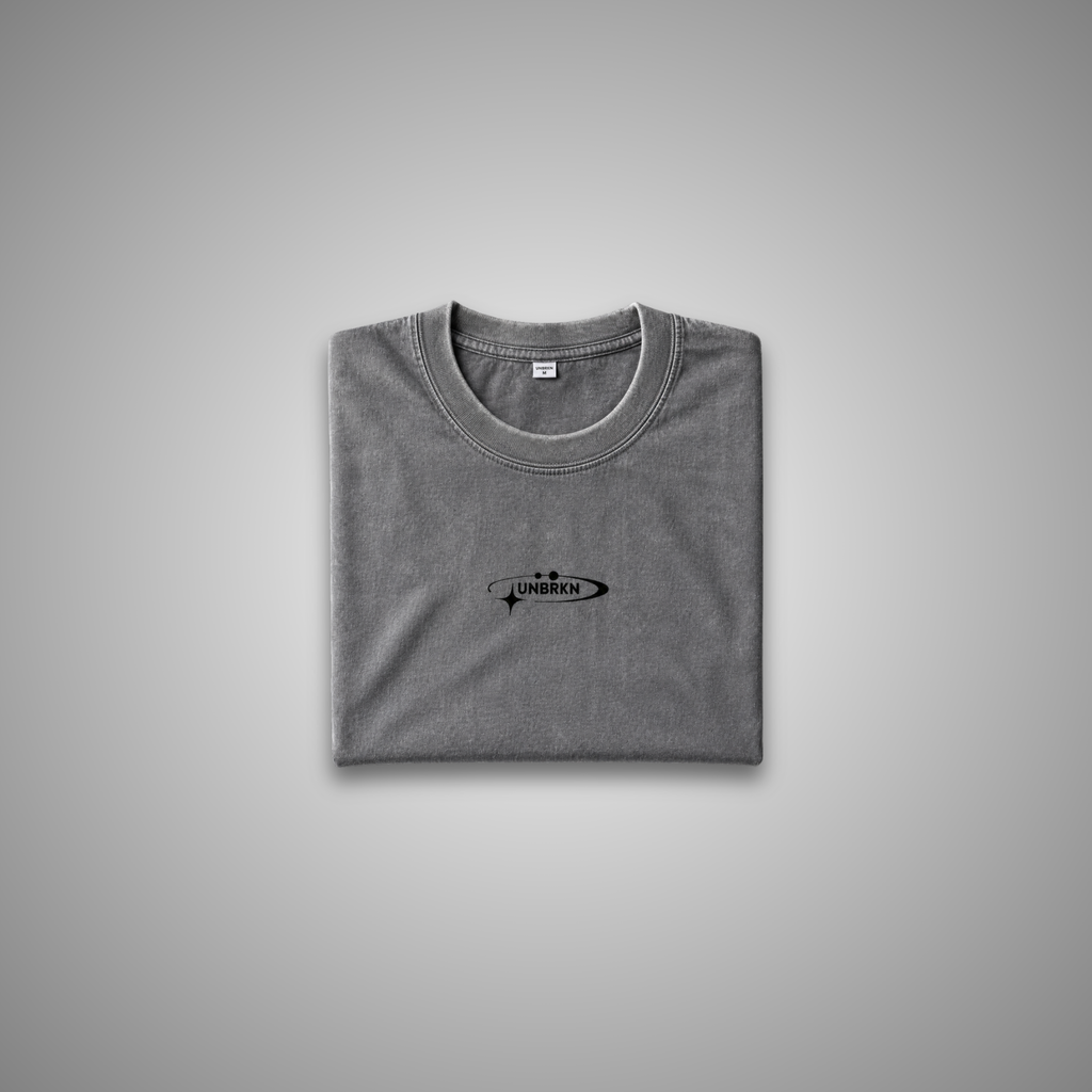 T-SHIRT OVERSIZE GREY — "STAR"